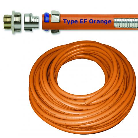 Anaconda EF orange flexible liquietight conduit