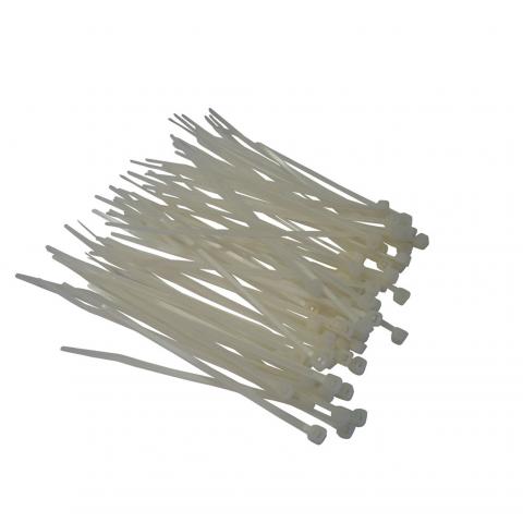 200mm White Nylon Cable Ties
